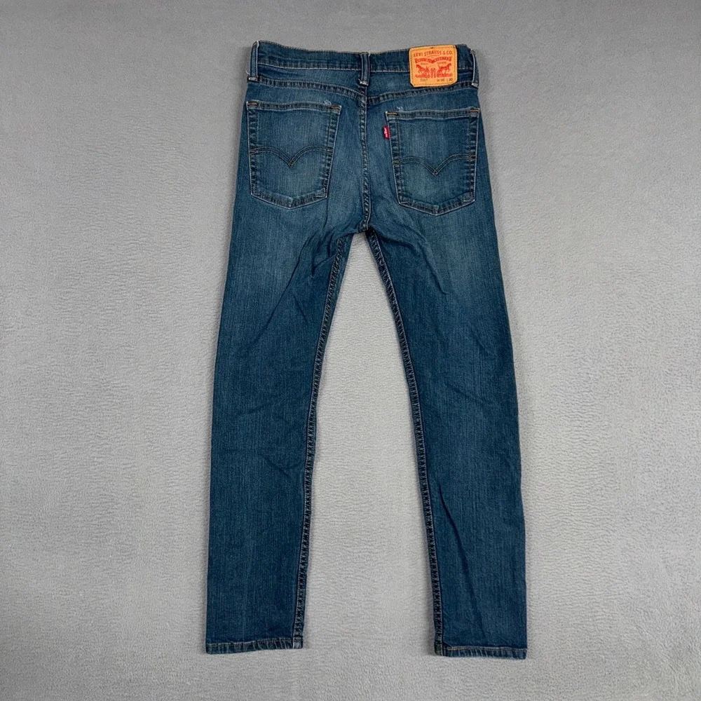 Levis Jeans Mens 30x30 (Fits 29x28) Blue 510 Skinny Stretch Denim Cowboy Western